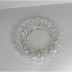 Vintage Westmoreland Clear FORGET ME NOT Laced Edge Dessert Plate 7.25" Diameter